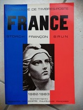 CL1- Catalogue de timbres poste FRANCE 1982-1983 | STORCH FRANÇON BRUN 