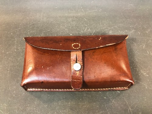 Ancien étui cuir pochette - ancien,