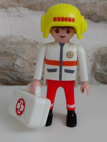 Playmobil pompier sauveteur - ,
