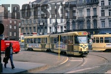 35mm Slide BELGIUM STIB Brussels Bruxelles Tram Strassenbahn 7565 1978 Original