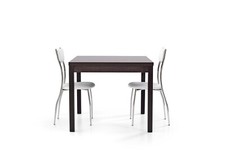 Table Carré Rabattable Brun