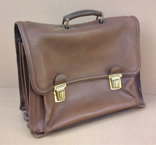 Ancien cartable cuir - cartable, en