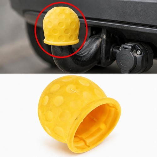 Cache boule attelage jaune - d'attelage,