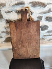 Antique Large Bread Cutting Board Butcher Log Wood Folk Art Farm