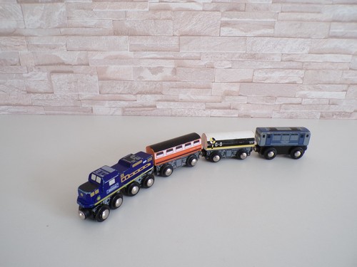 Train bois wagons style - train,