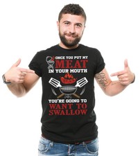 BBQ T-shirt Camping Funny Mens T-shirt Grill Funny Tee Gift Tee Shirt