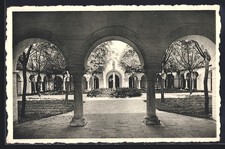 CPA Knokke-Zoute, Préau de l´Eglise 1961 