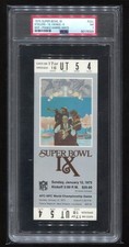 SUPER BOWL IX - PSA TICKET 1975 PITTSBURGH STEELERS MVP FRANCO HARRIS PSA 7 FULL