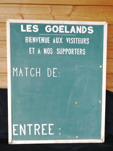 Ancien tableau ardoise club - ardoise,