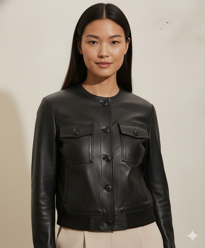 Blouson moto femme fait - , main