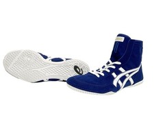 [EN STOCK] Chaussures de lutte Asics High-Cut bleu/blanc/blanc Speciai Order ...
