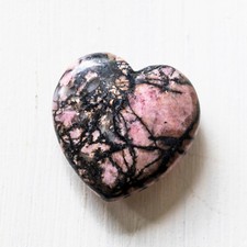 Coeur RHODONITE 30mm Pierre