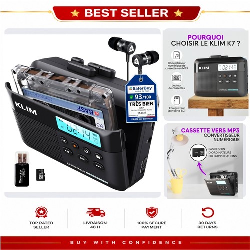 Lecteur cassette klim - cassette,
