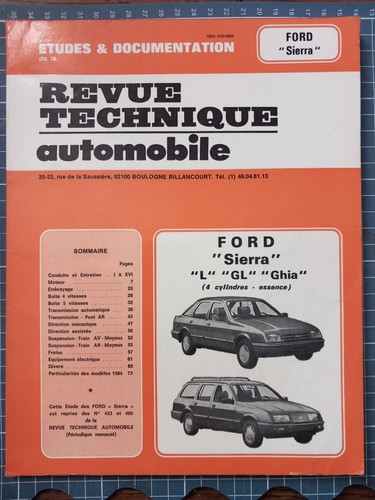 Revue technique automobile - revue,