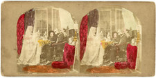 Vintage Stereo, Ghost Scene Stereo Stereo Card - Albumin Watercolor Print 8,