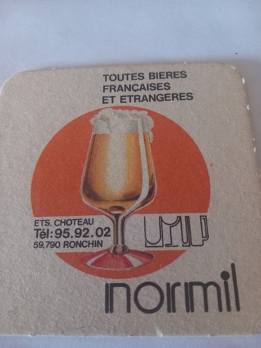 Ancien sous bock bière normil - ancien,