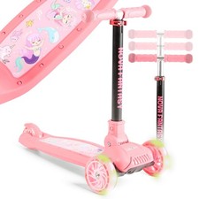FableKids Trottinette Kick Roller cityroller enfants à partir de 3 ans flamant