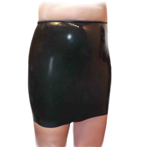 Jupe courte latex pour - en,