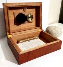 Vintage Complete Cigar Cellar with Humidifier and Hygrometer