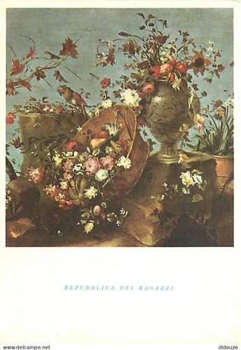 Carte postale fleurs - postale,