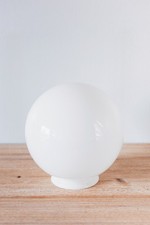 Grand Abat-Jour Globe Boule Opaline Blanche de Rechange