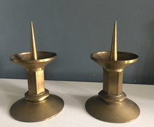 paire de bougeoir bronze,pique