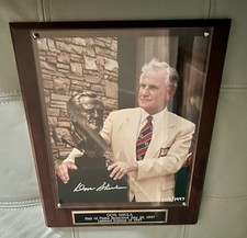 DON SHULA Autographed Picture Plaque Induction into Hall of Fame 1997