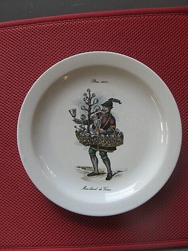 613 assiette en faience - assiette,