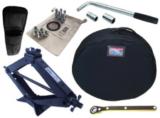 2T Voiture Jack Cric de Levage, Cle 17/19 21/23, Couverture, Étui, Boulons (5x)