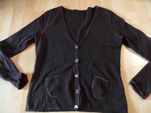 Cardigan cachemire marron