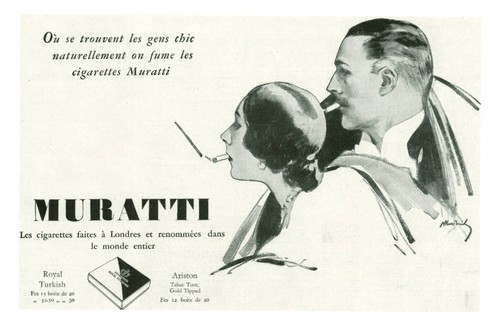 Publicité ancienne cigarette