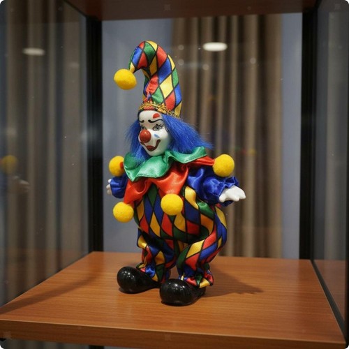 Statuette clown porcelaine - clown,