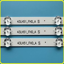 KIT 3 BARRE STRIP LED TV LG 43" 43LH5700 43UH603V 43UJ6565 43LH590V