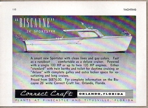 1955 print correct craft - print, ad