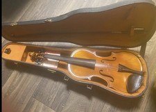 West Germany violin from Mittenwald Case And Bow Made In USA Replacement Strings