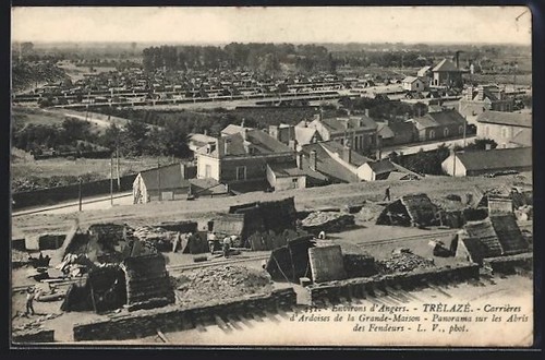 Cpa trélazé carrières - cpa, trélazé,
