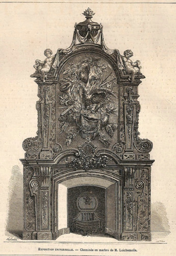 Cheminée marbre de m - en,