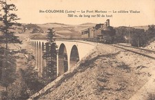 Old postcard 42 SAINTE COLOMBE LE PONT MARTEAU TRAIN