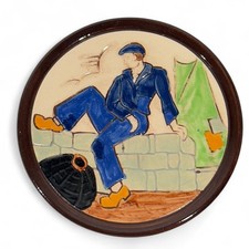 Georges Renaud HB Quimper Retour de Mer Marin assiette 1930 signé N°6