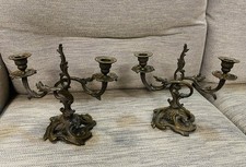 Paire Chandeliers Baroque Fin