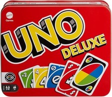 UNO Deluxe, Jeux De Cartes Familial pour Enfants Et Adultes, Jeu De Société pour