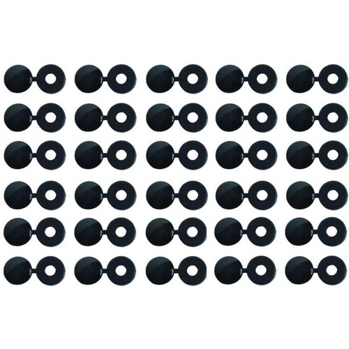 Capuchons cache rivets noirs - cache,