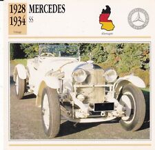 Mercedes SS - GERMANY 1928/34 - OLDTIMER CAR COLLECTOR CARD