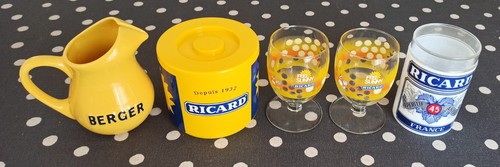 Ricard verres 2 pots en - ricard., verres,