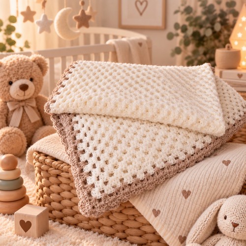 Couverture bébé crochet - bébé,