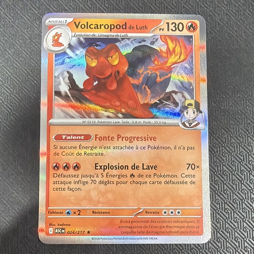 Carte pokémon holo volcaropod - holo,