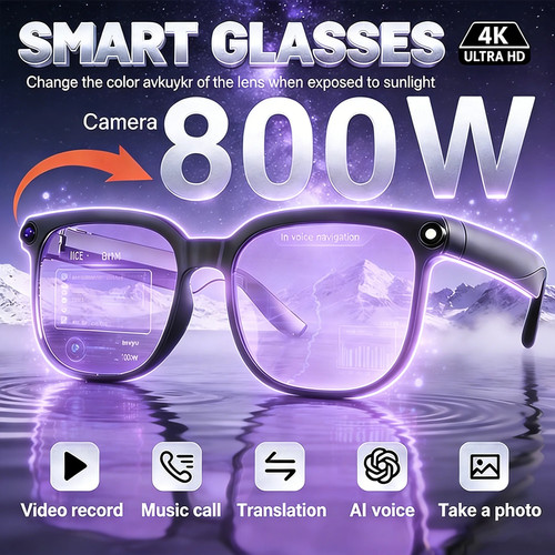 Lunettes intelligentes hd - 6k,