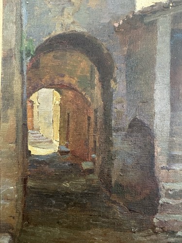 Ancienne huile sur - , xixe