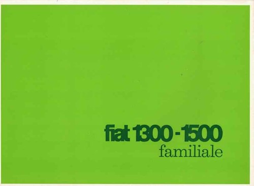 Catalogue brochure fiat 1300 - catalogue,