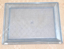 Authentic Tupperware Preludio Transparent Blue Acrylic Rectangle Serving Tray